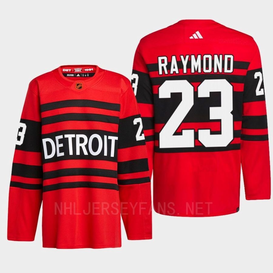 men red wings lucas raymond 2022 authentic pro reverse retro 2.0 red jersey