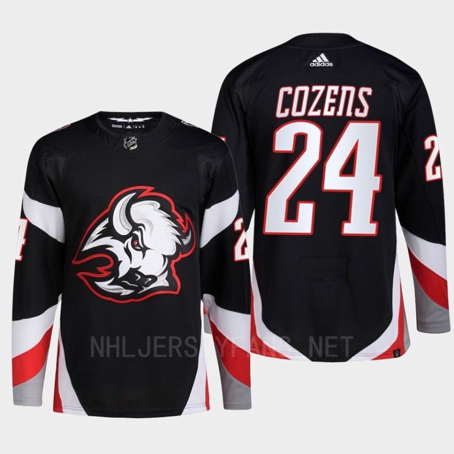 men sabres dylan cozens 2022 23 primegreen authentic goathead third black jersey