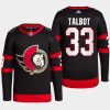 men senators cam talbot 2022 home primegreen authentic black jersey