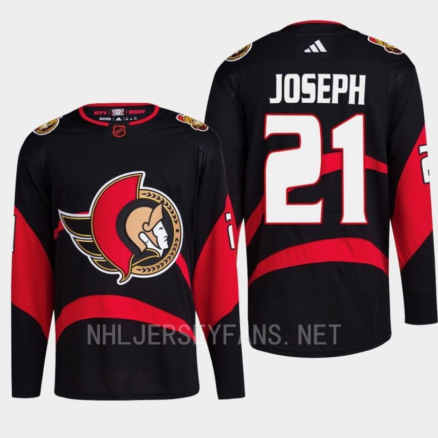 men senators mathieu joseph 2022 breakaway special edition 2.0 retro black jersey