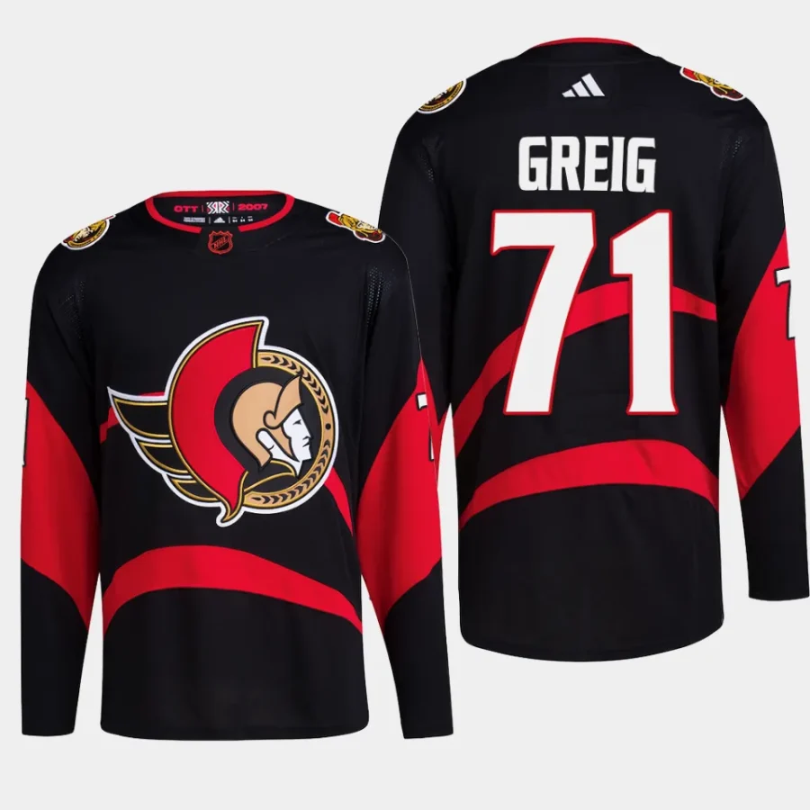 men senators ridly greig primegreen reverse retro 2.0 authentic pro black jersey