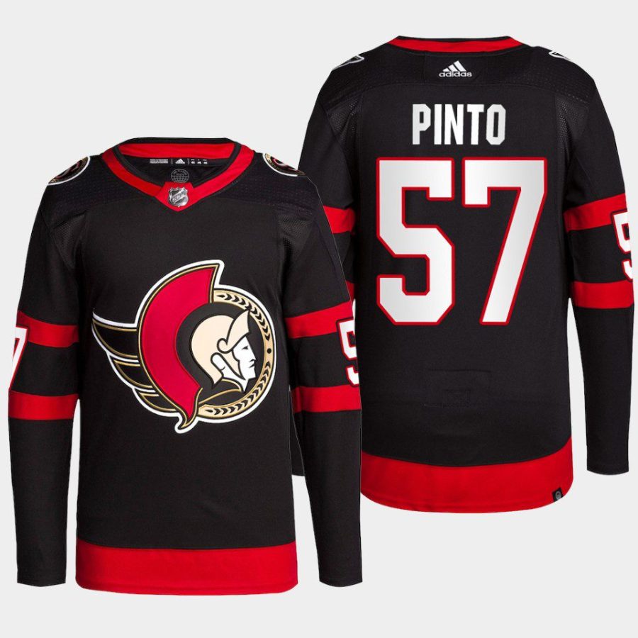 men senators shane pinto home primegreen authentic black jersey