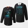 men sharks custom 2023 special edition warriors black jersey