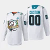 men sharks custom special 2023 los tiburones white jersey