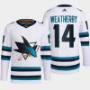 men sharks jasper weatherby 2022 23 primegreen authentic away white jersey