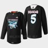 men sharks matt benning specialty warm up 2022 los tiburones black jersey