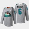 men sharks ryan merkley teal togehter fan appreciation 2022 gray jersey