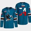 men sharks scott reedy czech republic challenge 2022 nhl global series teal jersey