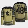 men sharks tomas hertl authentic practice military appreciation 2022 camo jersey