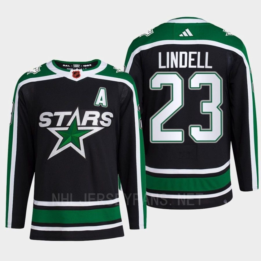 men stars esa lindell 2022 authentic pro reverse retro 2.0 primegreen black jersey