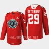 men stars jake oettinger warmup noche mexicana 2023 red jersey