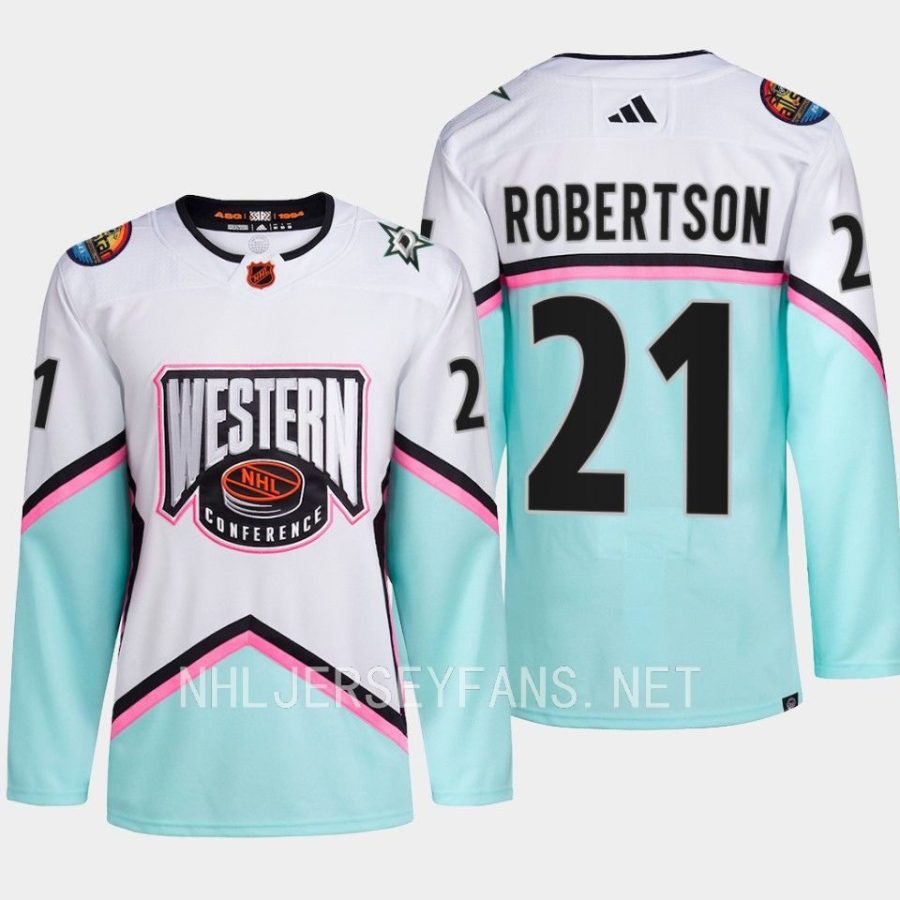 men stars jason robertson western conference 2023 nhl all star authentic white jersey