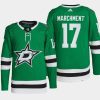 men stars mason marchment 2022 home primegreen authentic green jersey