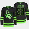 men stars wyatt johnston alternate authentic black jersey