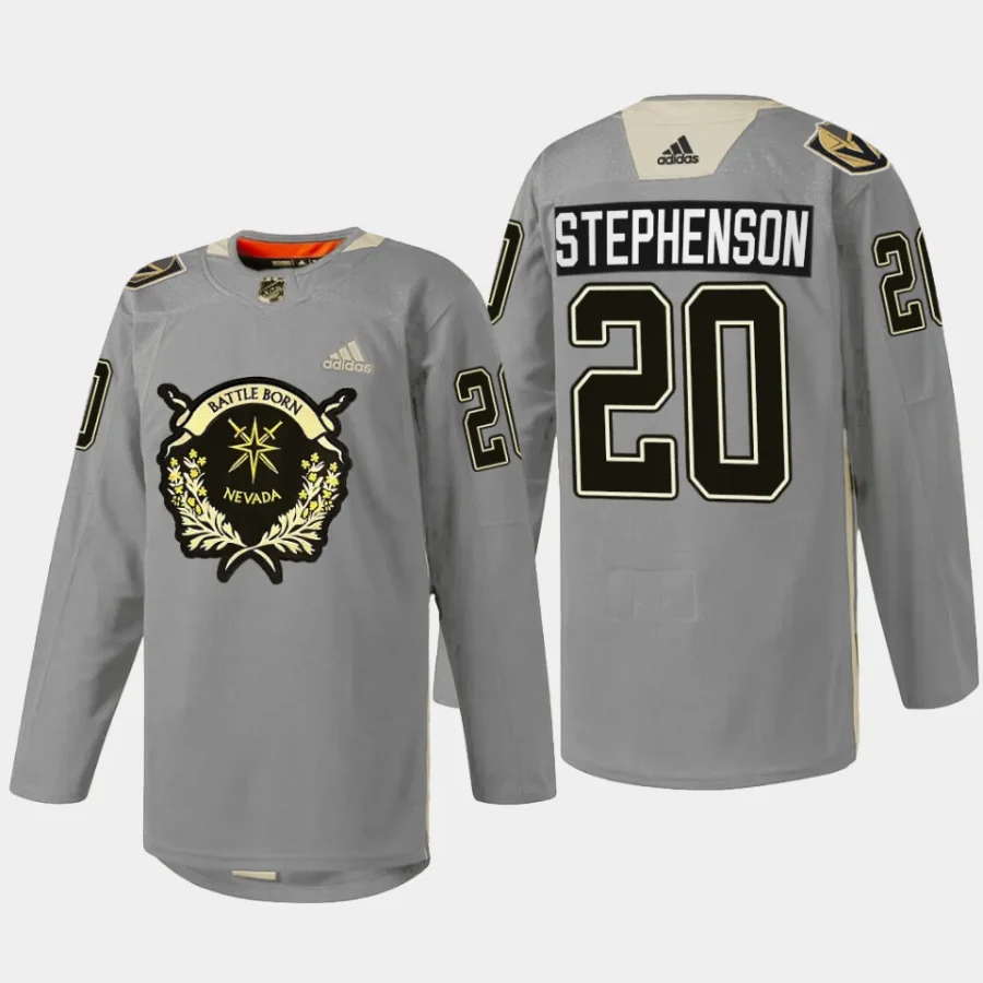 men vgk chandler stephenson golden west 2023 nevada day battle born silver jersey