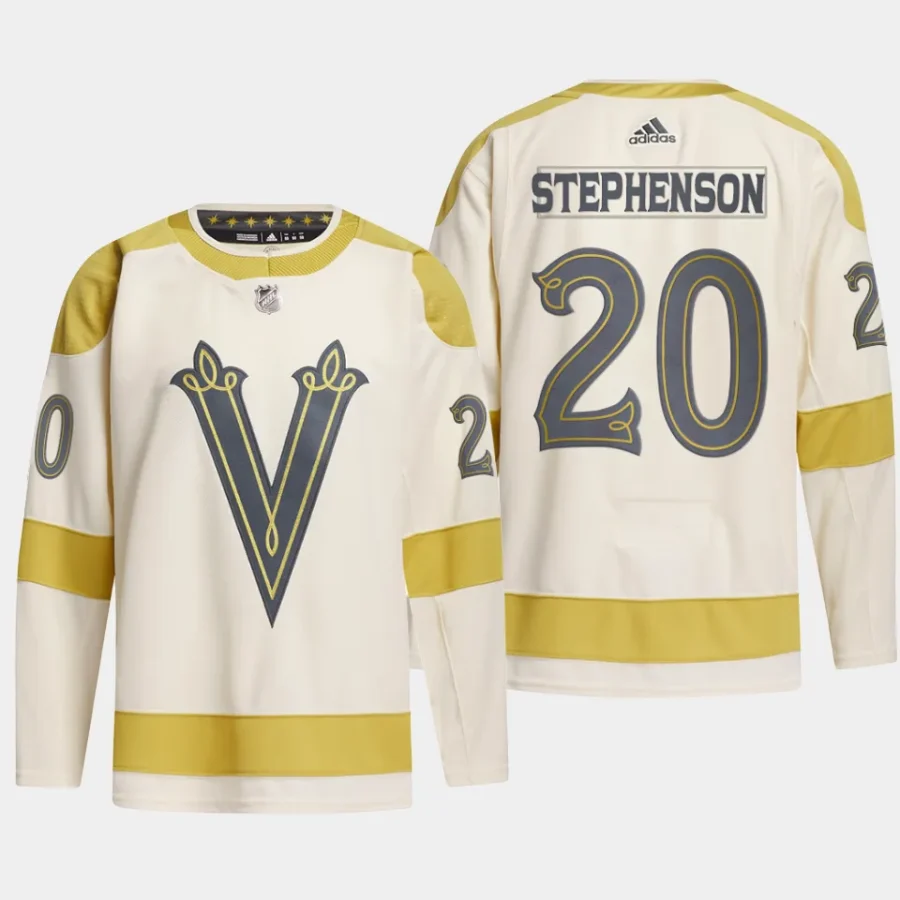 men vgk chandler stephenson primegreen 2024 nhl winter classic authentic player cream jersey