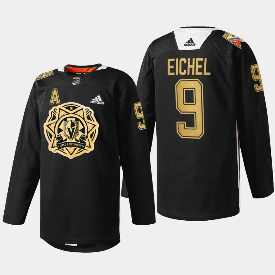 men vgk jack eichel 2024 first responders black jersey