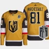 men vgk jonathan marchessault authentic home 2023 stanley cup final gold jersey