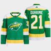 men wild brandon duhaime 2022 authentic pro reverse retro 2.0 green jersey