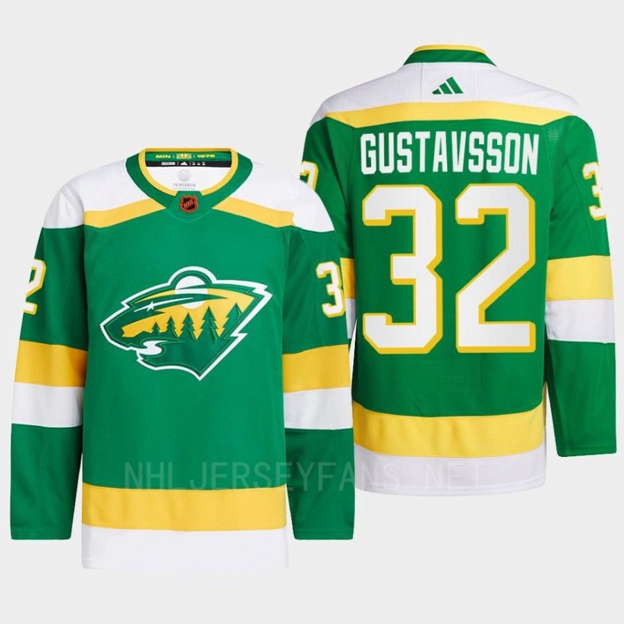 men wild filip gustavsson 2022 authentic pro reverse retro 2.0 green jersey