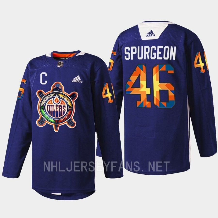 men wild jared spurgeon warmup indigenous celebration night 2022 navy jersey