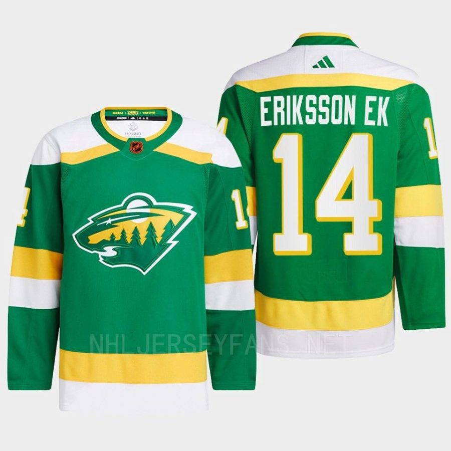 men wild joel eriksson ek 2022 authentic pro reverse retro 2.0 green jersey