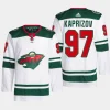 men wild kirill kaprizov primegreen away authentic pro white jersey