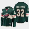 minnesota wild filip gustavsson home 2022 breakaway player jersey green