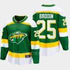 minnesota wild jonas brodin special edition 2.0 2022 breakaway retro jersey green