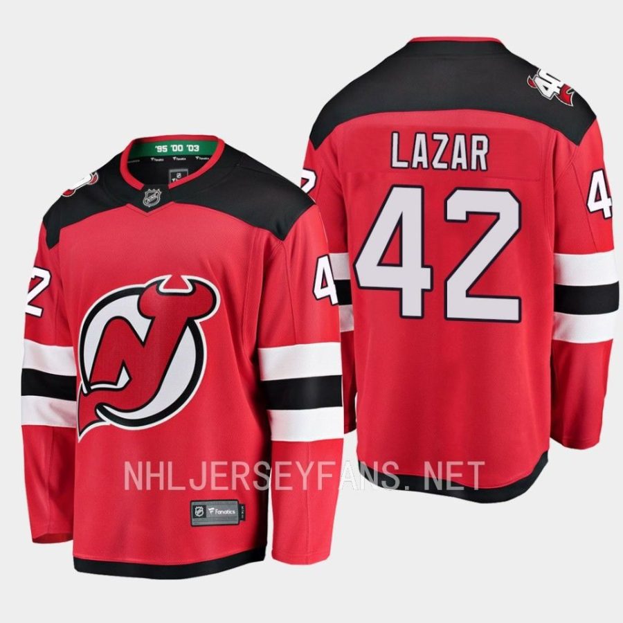 new jersey devils curtis lazar home breakaway player jersey red