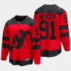 new jersey devils dawson mercer 2024 nhl stadium series breakaway player jersey red