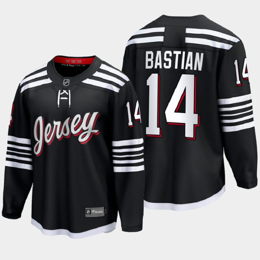 new jersey devils nathan bastian alternate 2022 premier jersey black