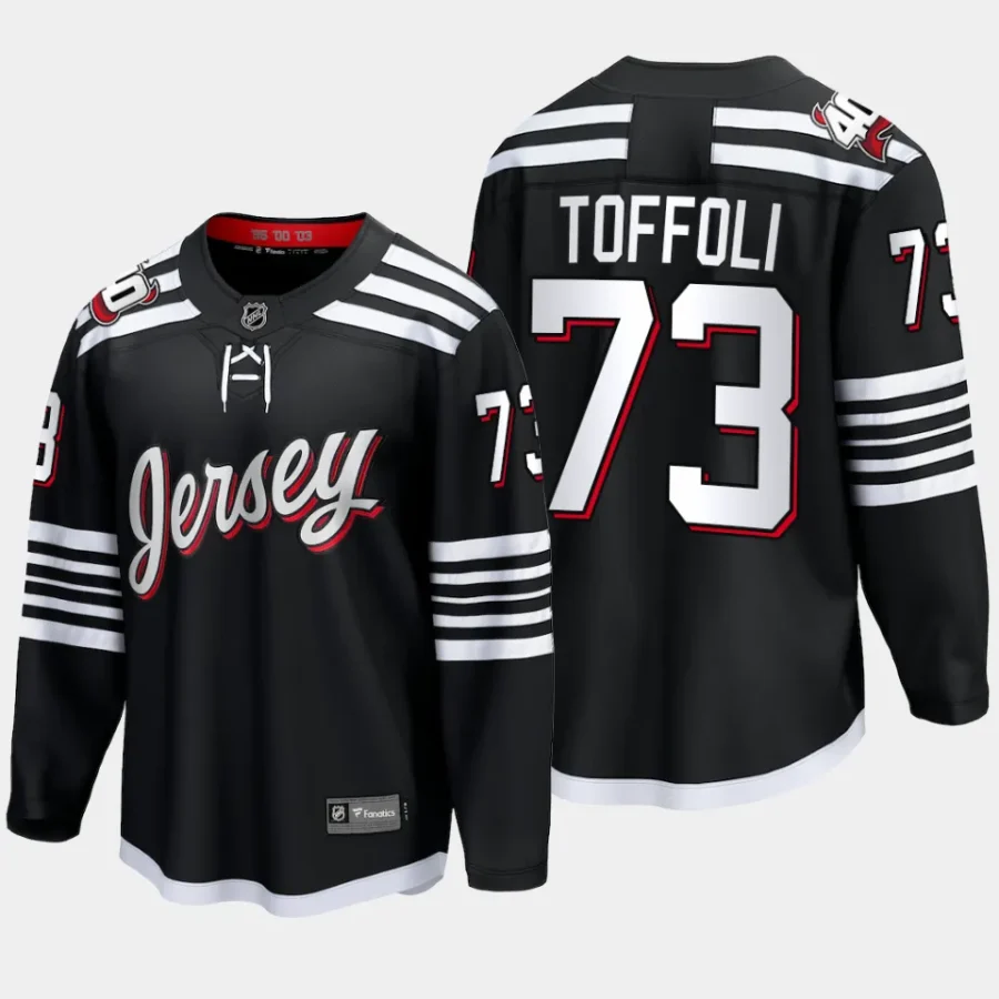 new jersey devils tyler toffoli alternate breakaway player jersey black