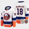 new york islanders anthony beauvillier 50th anniversary 2022 23 away jersey white