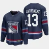 new york rangers alexis lafreniere alternate 2023 24 premier breakaway player jersey navy