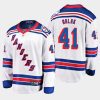 new york rangers jaroslav halak away breakaway player jersey white