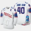 norway hockey ken andre olimb 2023 iihf world championship men home jersey white