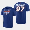 oilers connor mcdavid blue name number 2023 nhl heritage classic t shirt