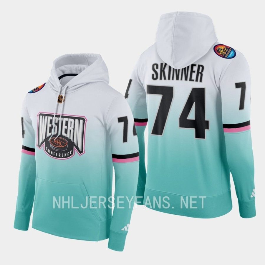 oilers stuart skinner white 2023 nhl all star color crash hoodie