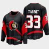 ottawa senators cam talbot special edition 2.0 2022 breakaway player retro jersey black