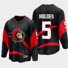 ottawa senators nick holden special edition 2.0 2022 breakaway player retro jersey black