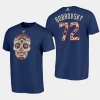 panthers sergei bobrovsky navy halloween gift sugar skull t shirt