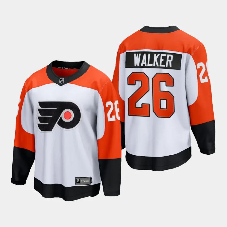 philadelphia flyers sean walker away 2023 24 premier breakaway player jersey white