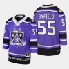 quinton byfield kings purple 2002 blue line player jersey