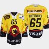 ramon untersander sc bern yellow 2022ice hockey shirt jersey