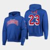 rangers adam fox blue champion capsule ii pullover hoodie