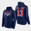 rangers alexis lafreniere navy authentic pro pullover hoodie