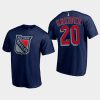 rangers chris kreider navy special edition secondary logo t shirt