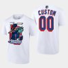 rangers custom white 2022 metropolitan division champs mascot tee