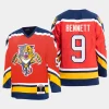 sam bennett panthers red 95 96 authentic blue line jersey